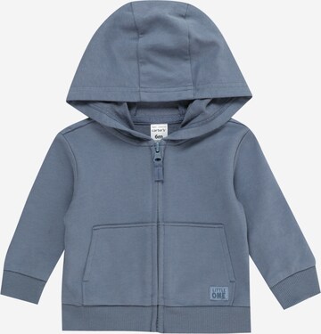 Carter's - Sudadera con cremallera en azul: frente