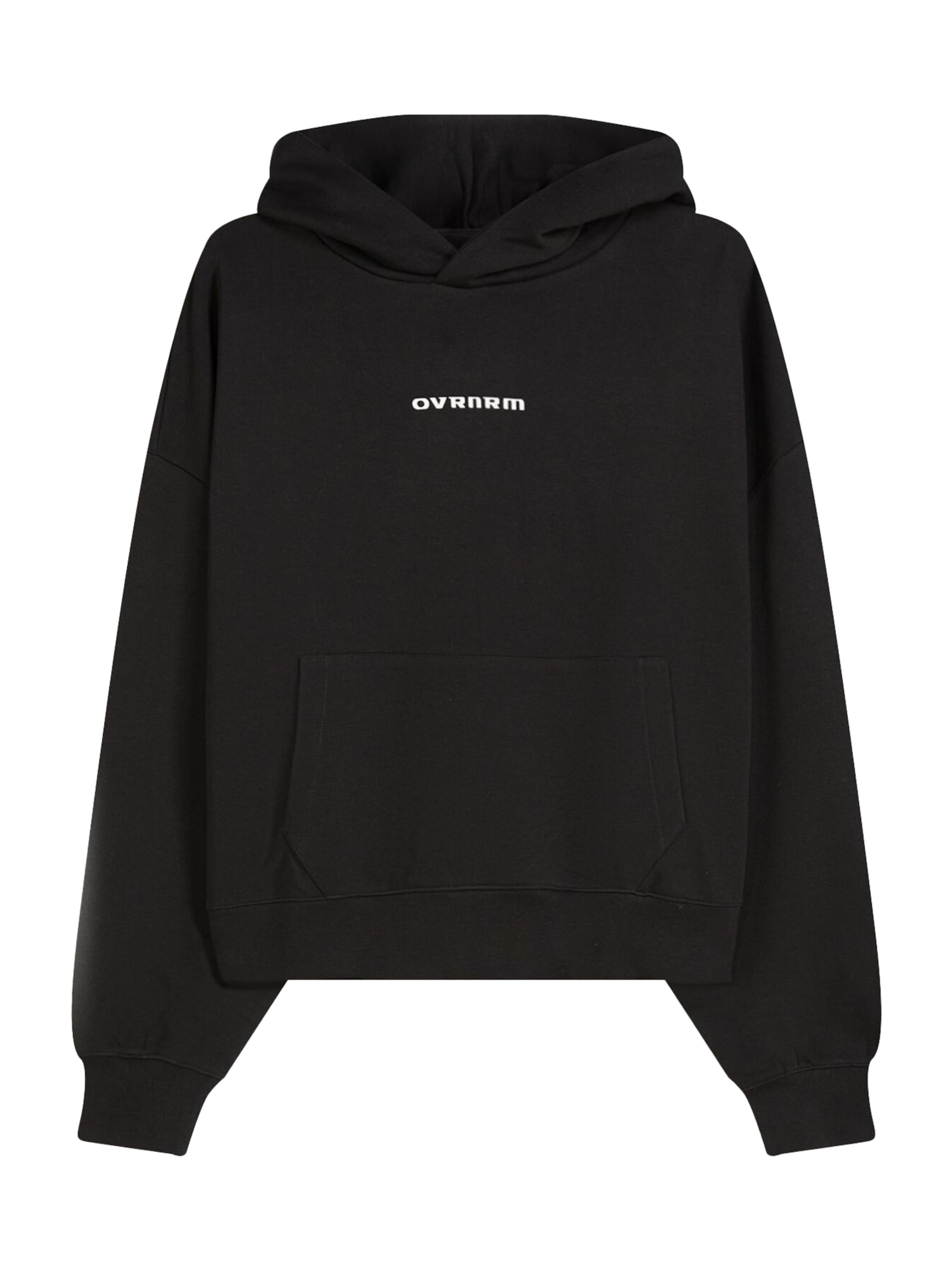 Bershka Sweat-shirt en noir / blanc, Vue avec produit