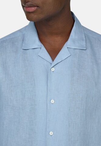 Coupe regular Chemise Boggi Milano en bleu