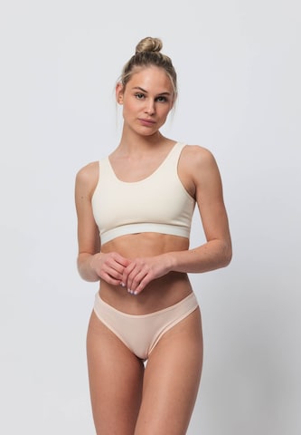 SNOCKS Thong in Beige: front