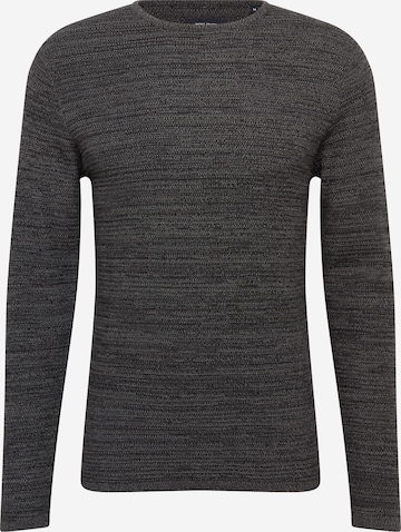 JACK & JONES Sweater 'Theo' in Grey: front