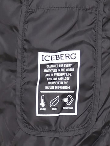 ICEBERGS Winterjacke 'FACT CHECK' in Schwarz
