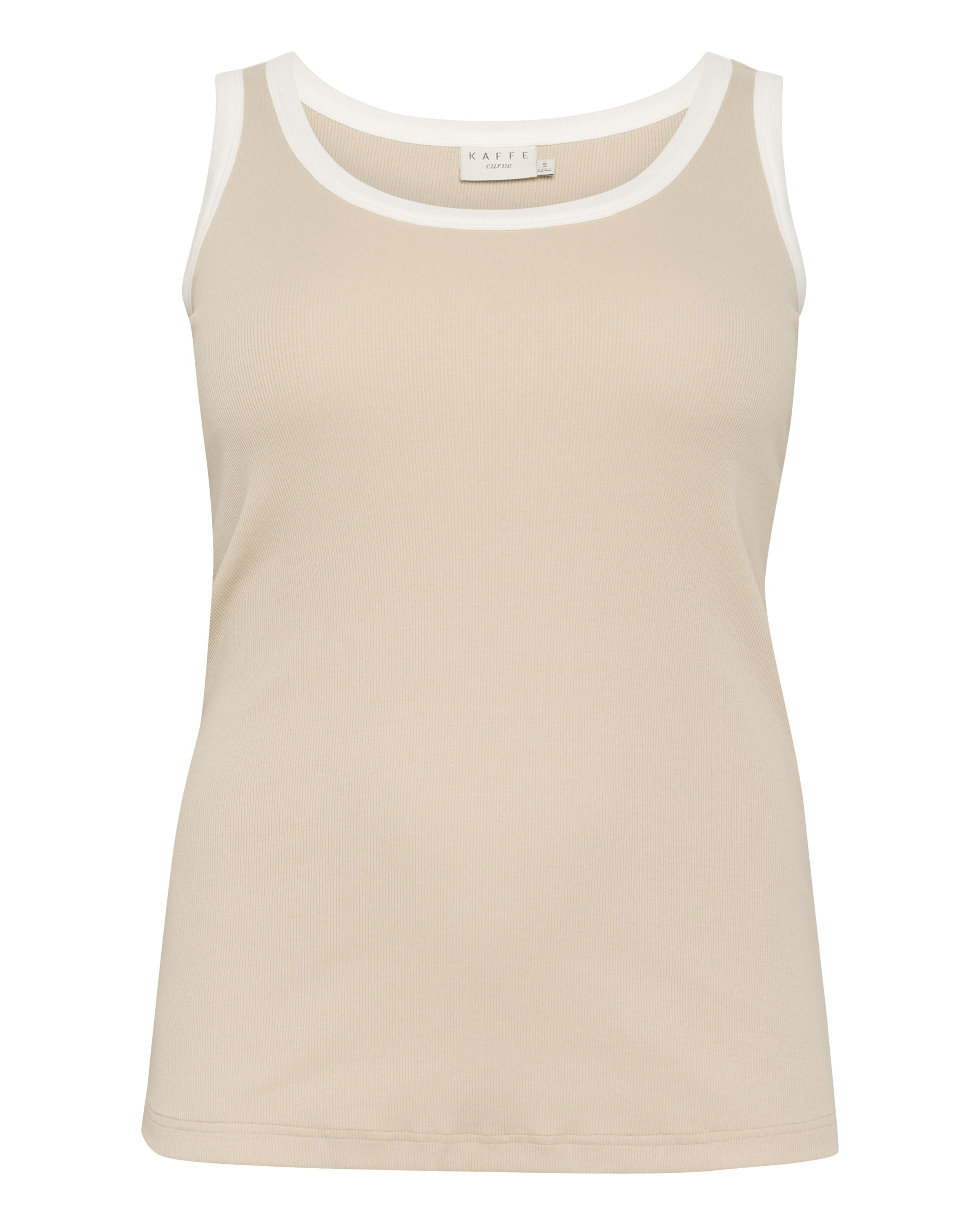 KAFFE CURVE Top &#x27;KCCarina&#x27; | siva barva: sprednja stran