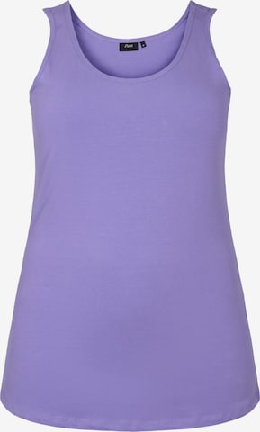 Zizzi Top in Purple: front