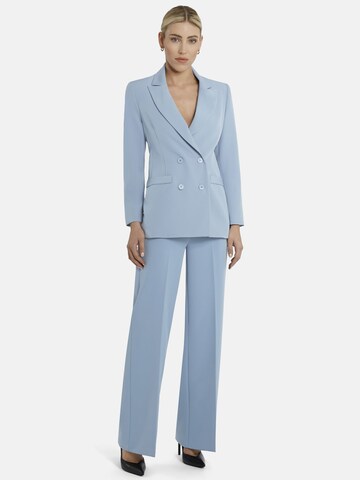 Nicowa Regular Klassische Anzughose 'COREANA' mit Zierknöpfen in Blau: Vorderseite
