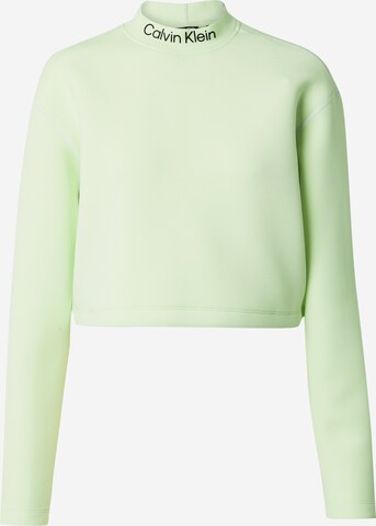 Pull-over de sport Calvin Klein Sport en vert : devant