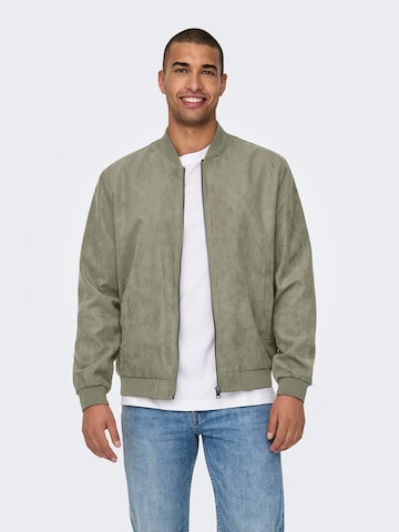 Only & Sons Between-Season Jacket 'ONSLUCAS' in Green: front