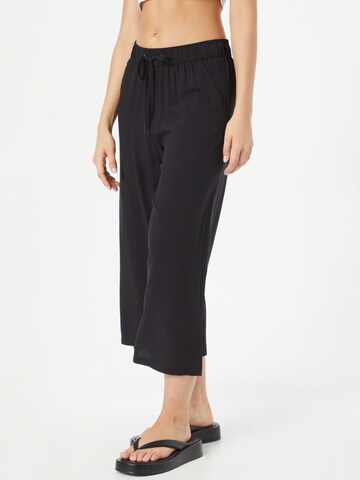 QS Wide Leg Hose in Schwarz: predná strana