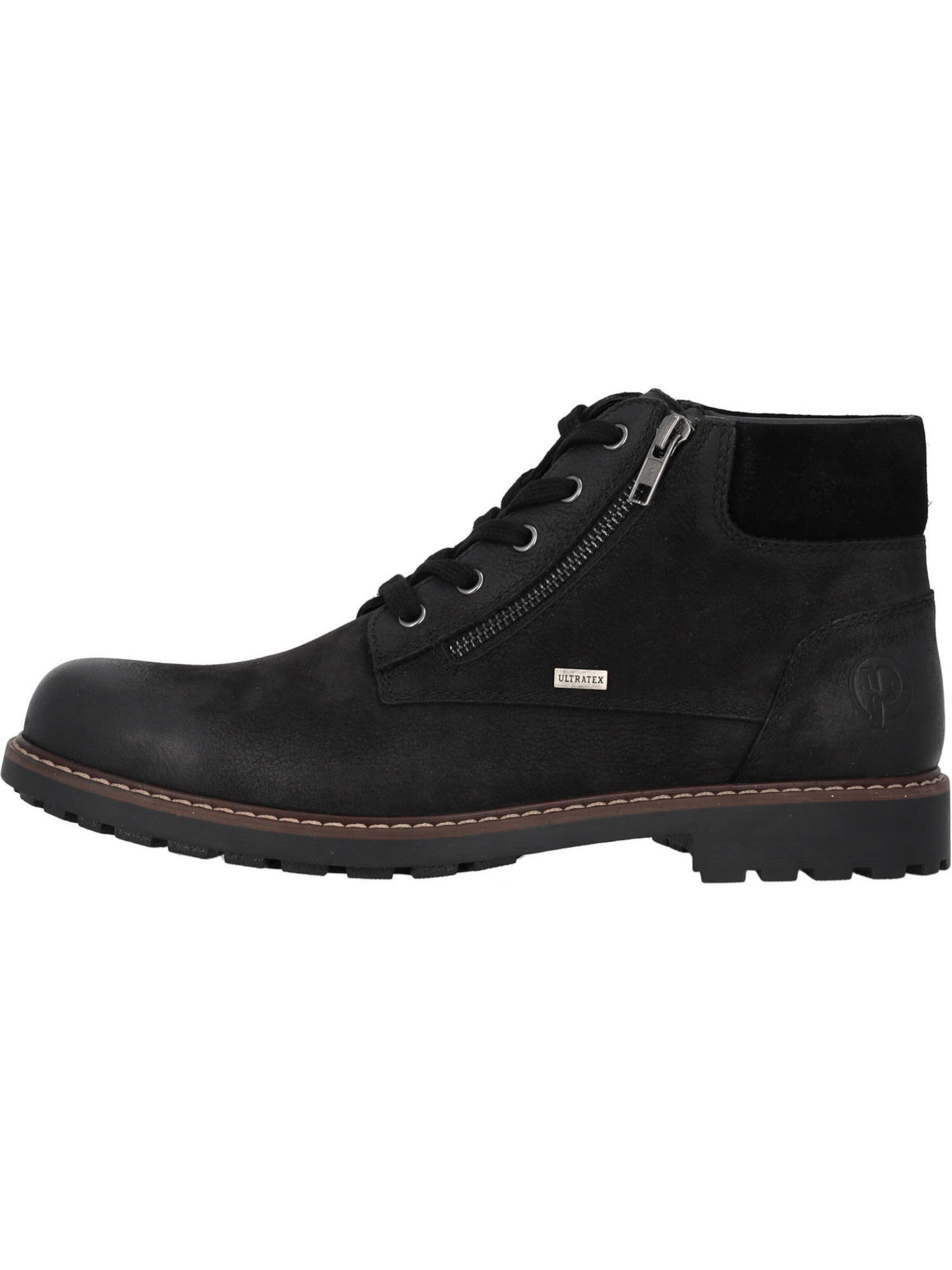 Bottines à lacets 'Frannik' Palado en noir