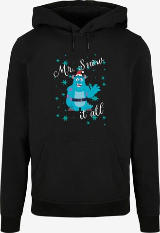 ABSOLUTE CULT Sweatshirt 'Disney 100 - Sully Mr Snow It All' in Zwart: voorkant