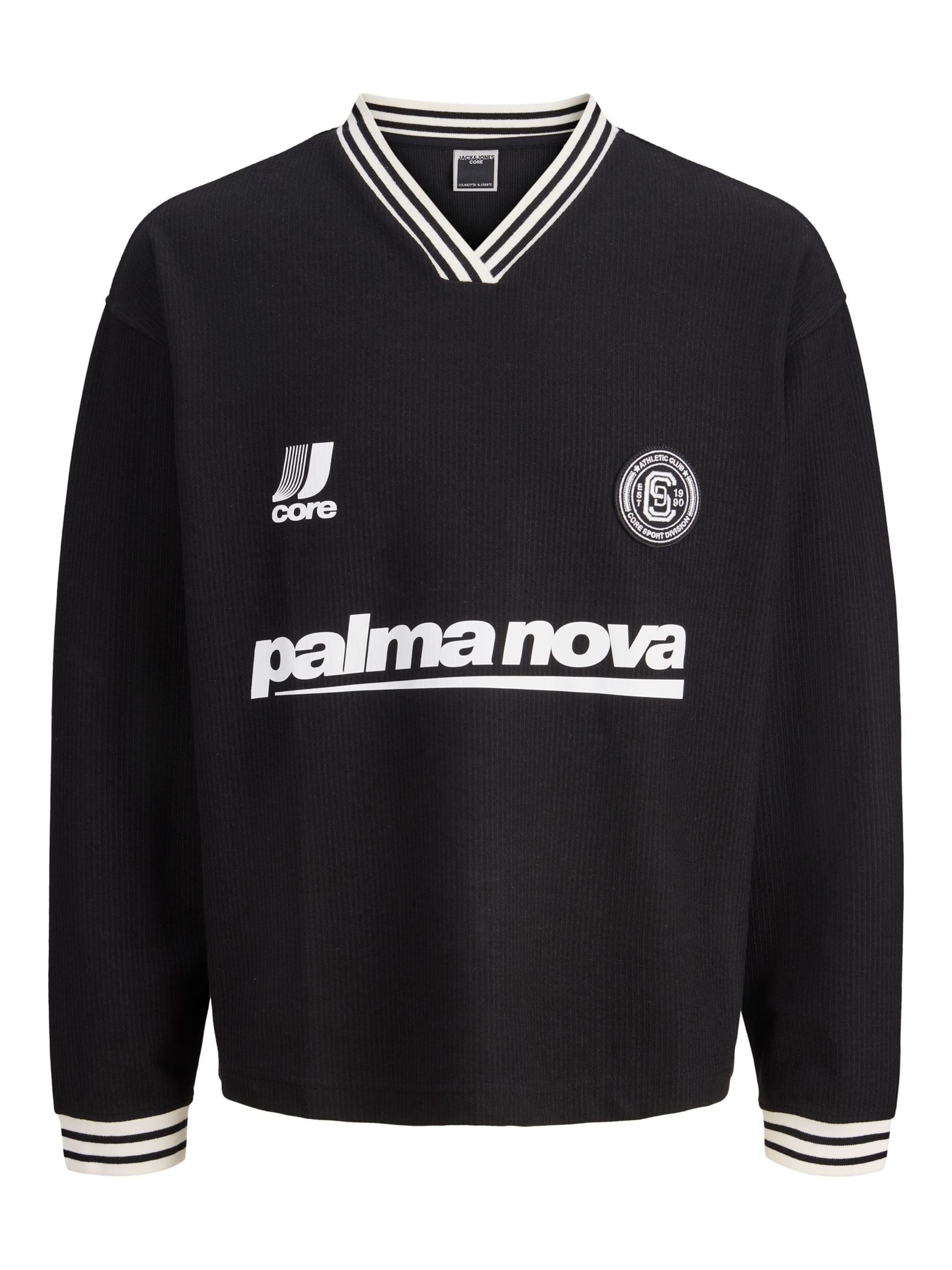 JACK & JONES Sweatshirt in Zwart: voorkant