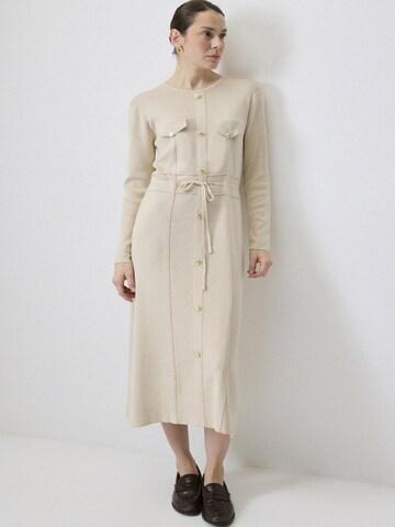 Touche Prive Gebreide jurk in Beige