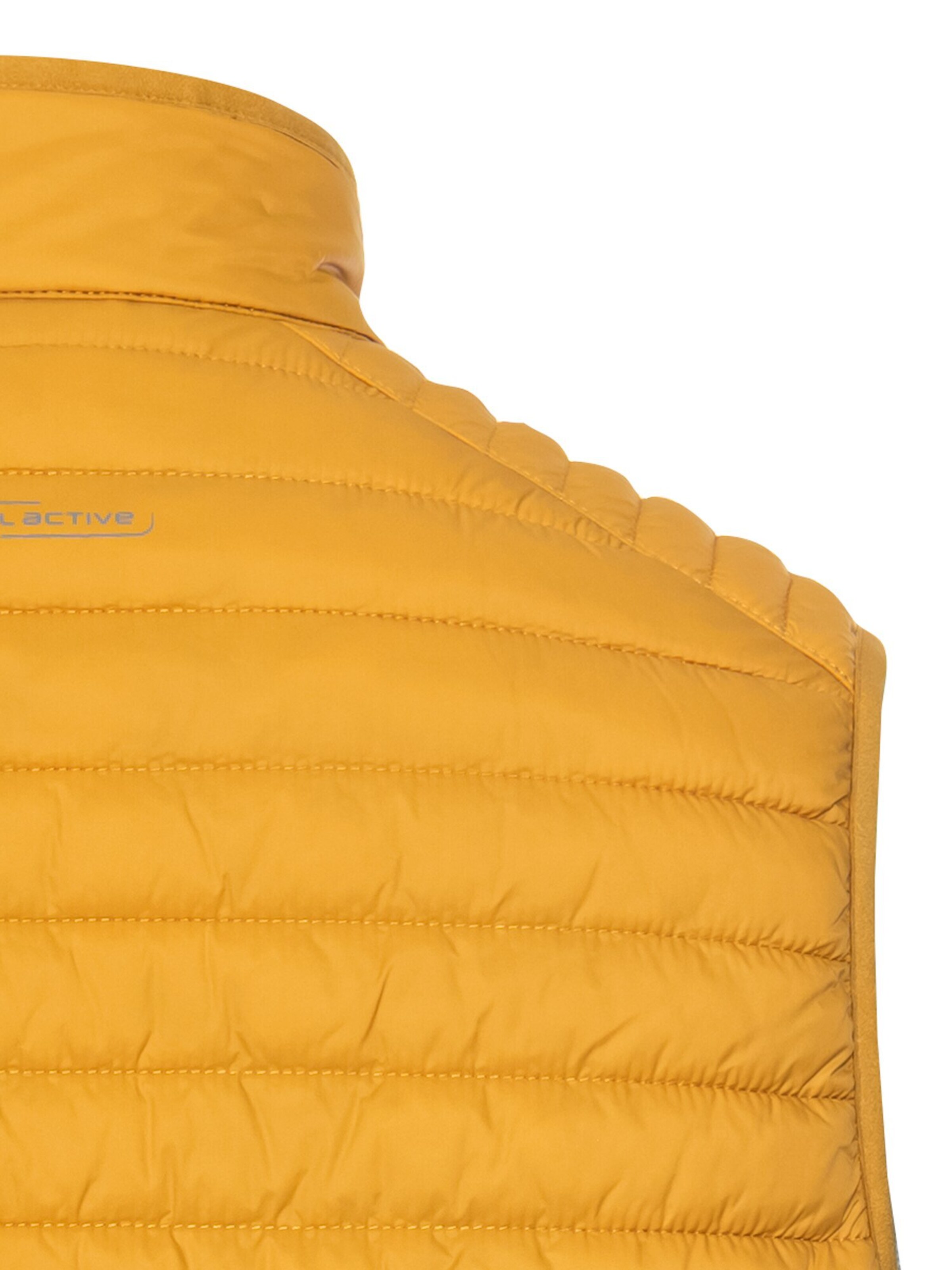 CAMEL ACTIVE Steppweste mit Reißverschlusstasche in Gelb