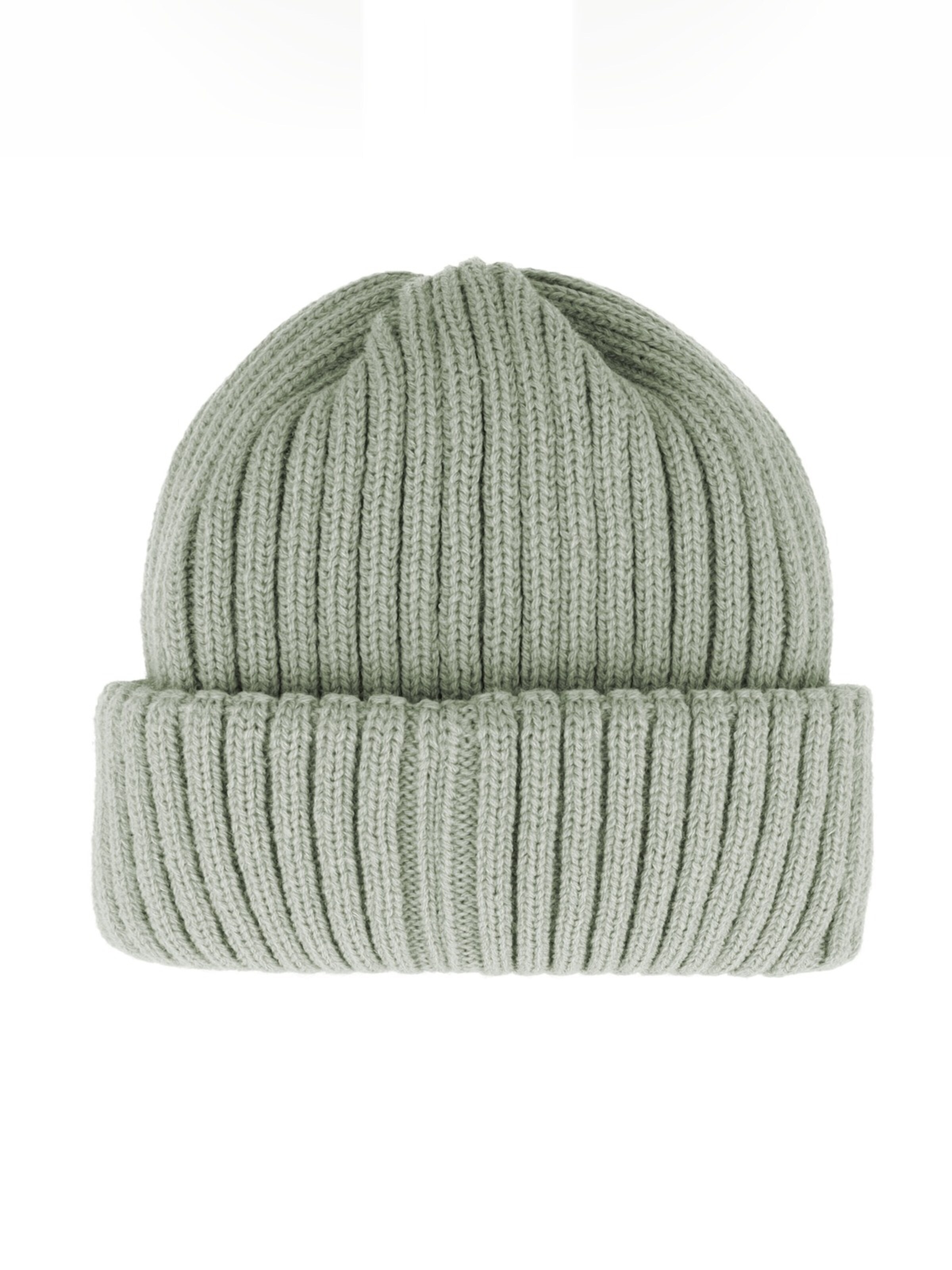 MAXIMO Mütze 'MINI-Beanie, Umschlag Ökotex'‌‌‌‌‌ in Grün