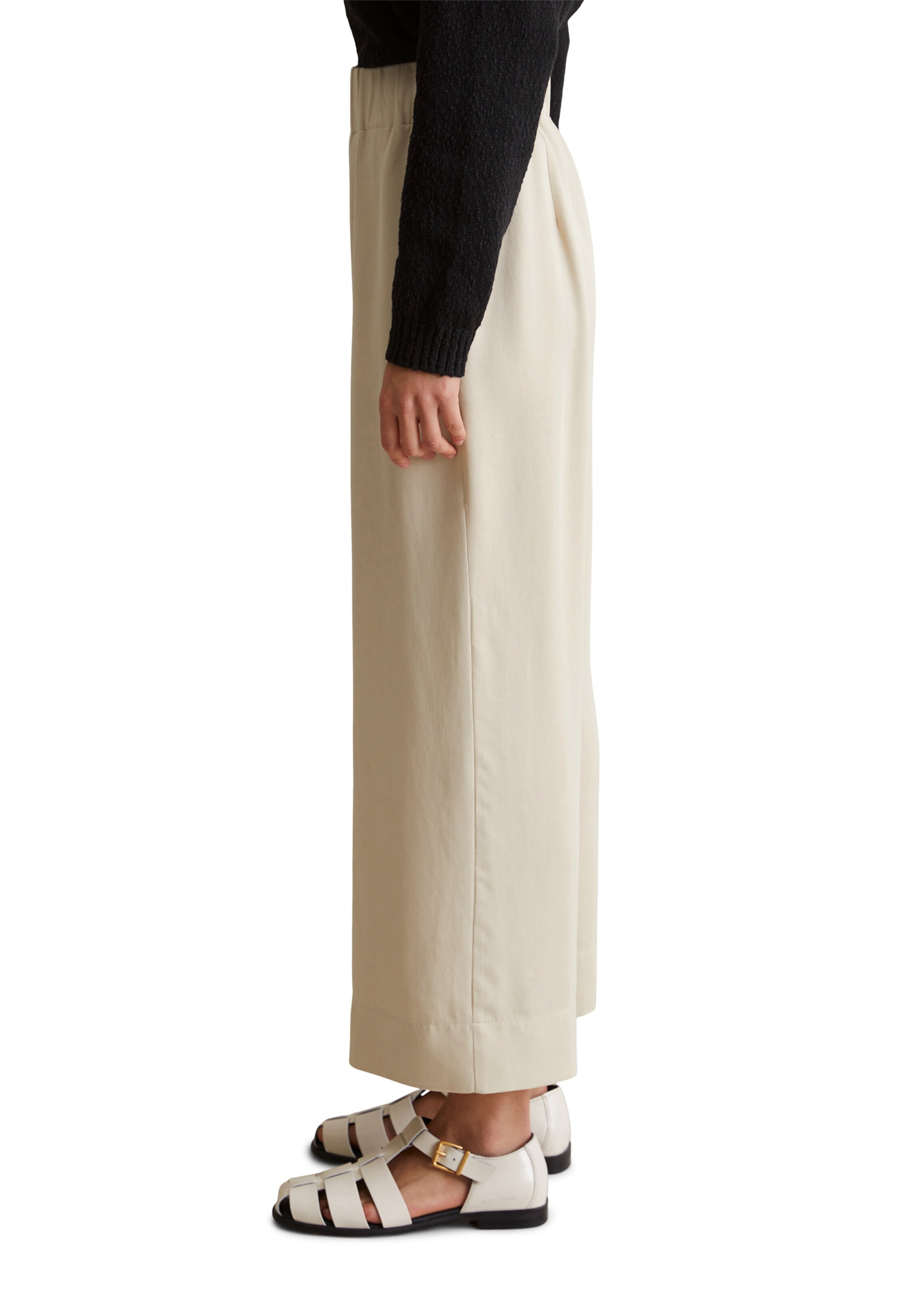 Marc O'Polo DENIM Wide leg Trousers in Beige