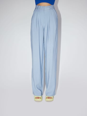 LeGer by Lena Gercke Wide leg Bandplooibroek 'Draco' in Blauw: voorkant