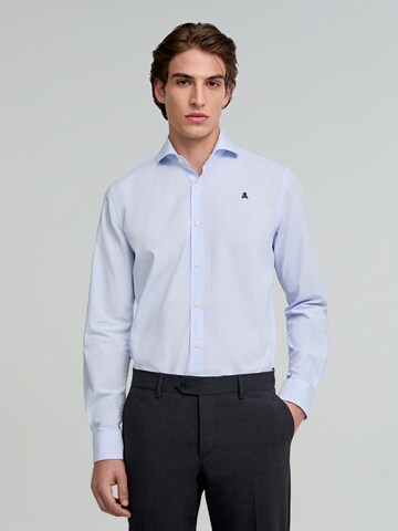 Scalpers Regular fit Button Up Shirt 'Elisee' in Blue