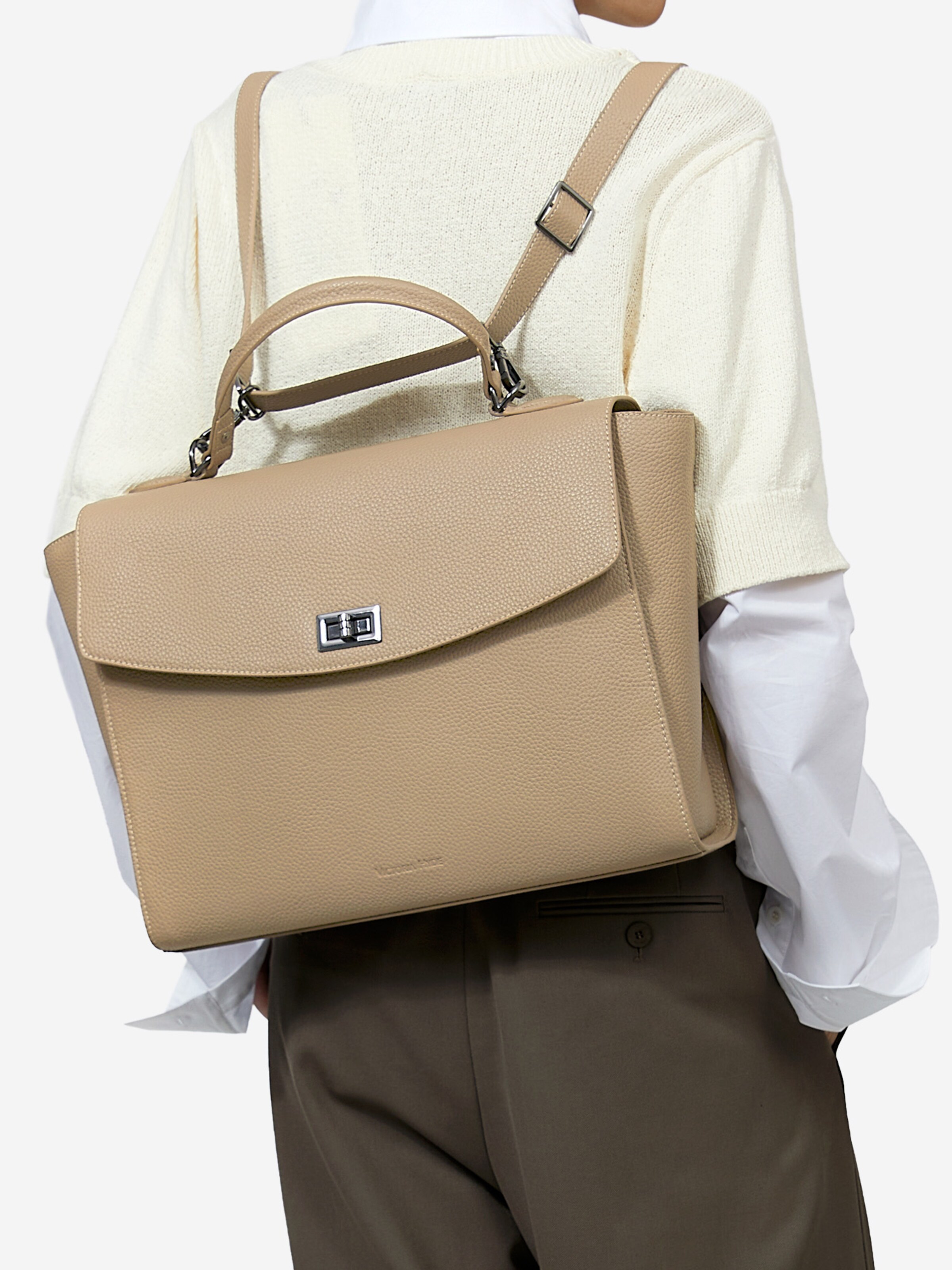 Sac à dos 'Potter' Victoria Hyde en beige : devant