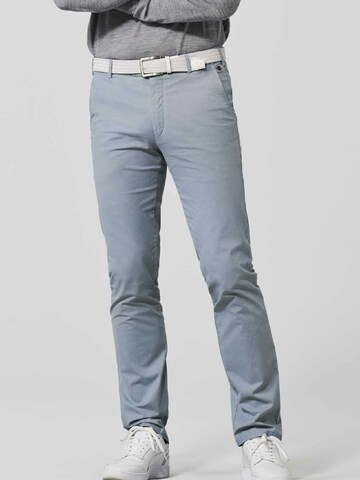 Coupe slim Pantalon chino 'Bonn' MEYER en bleu : devant