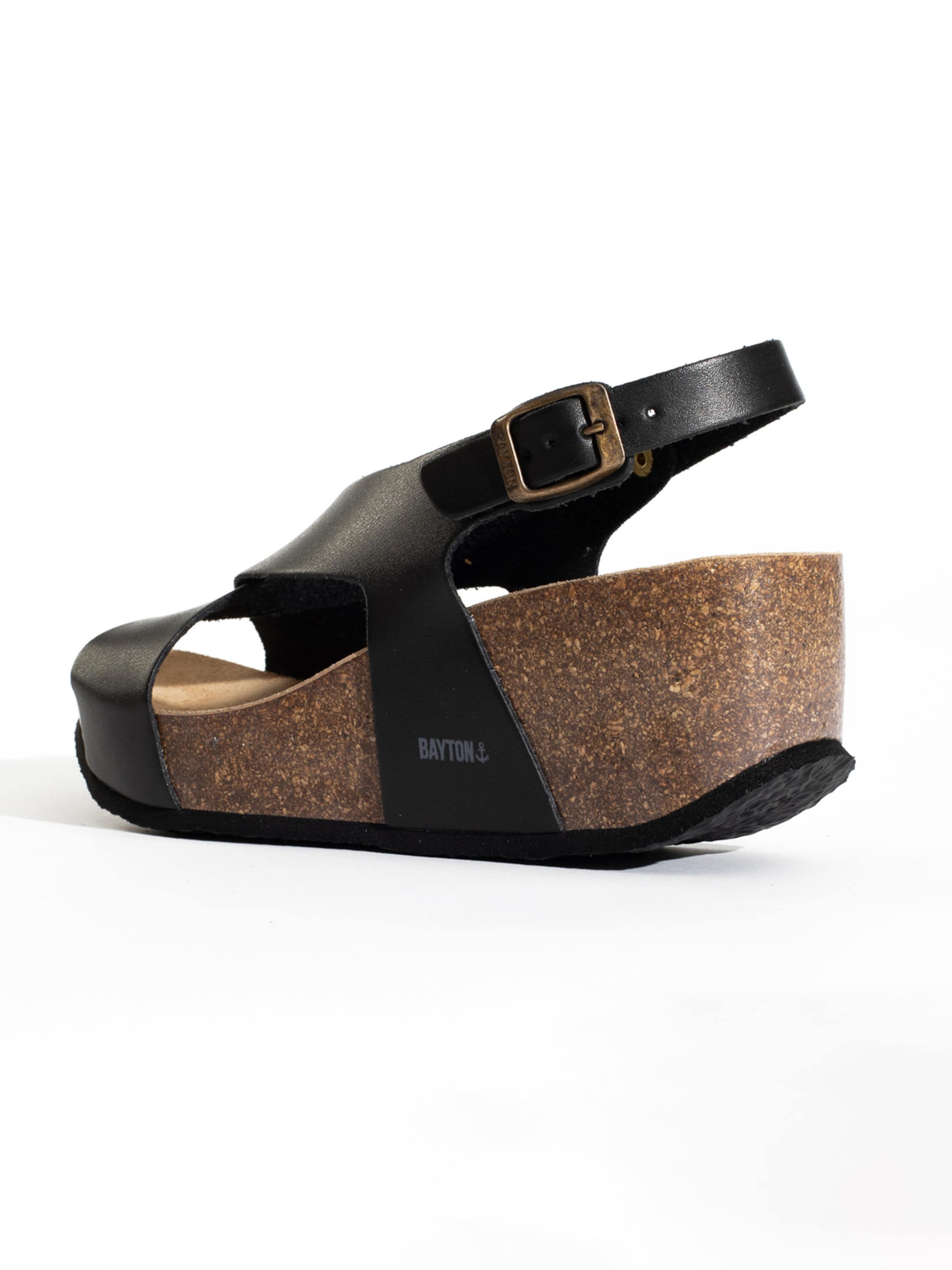 Bayton Strap sandal 'Rea' in Black