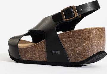 Bayton Strap sandal 'Rea' in Black