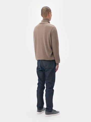 GOBI Cashmere Pullover 'Men's Essential Turtleneck Cashmere Sweater'‌ in Braun