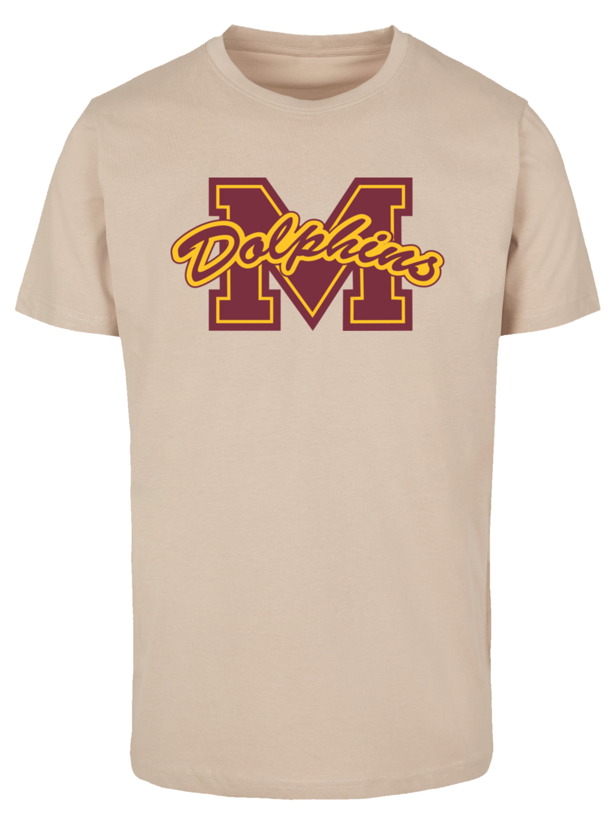 T-Shirt 'Sex Education M Dolphins Netflix TV Series' F4NT4STIC en beige : devant