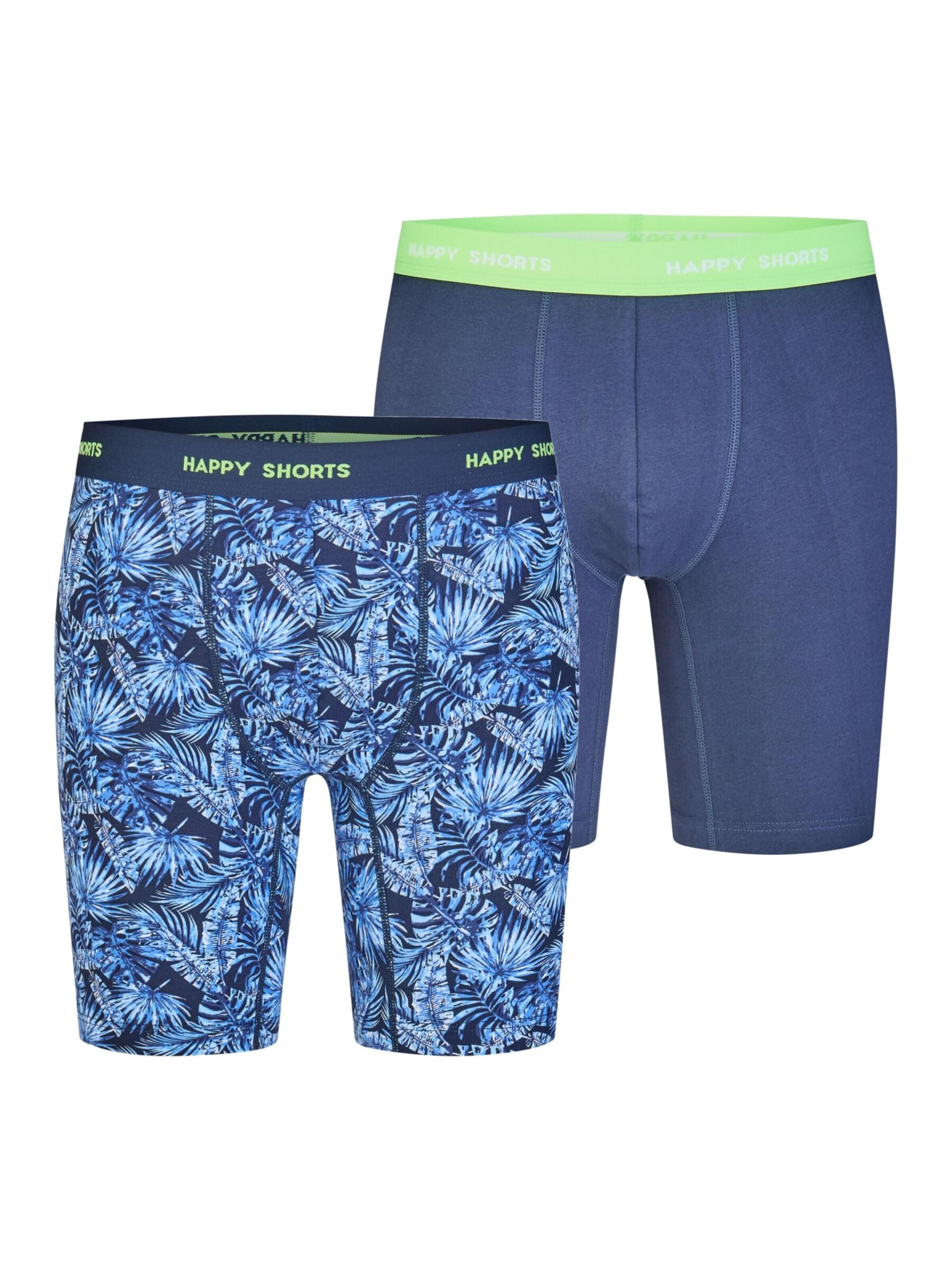 Happy Shorts Boxer shorts ' Jersey ' in Blue: front