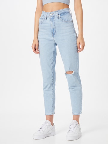 LEVI'S ® Tapered Jeans 'High Waisted Mom Jean' in Blue: front
