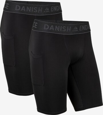 DANISH ENDURANCE Sportsbukser 'Compression Shorts' i sort: forside