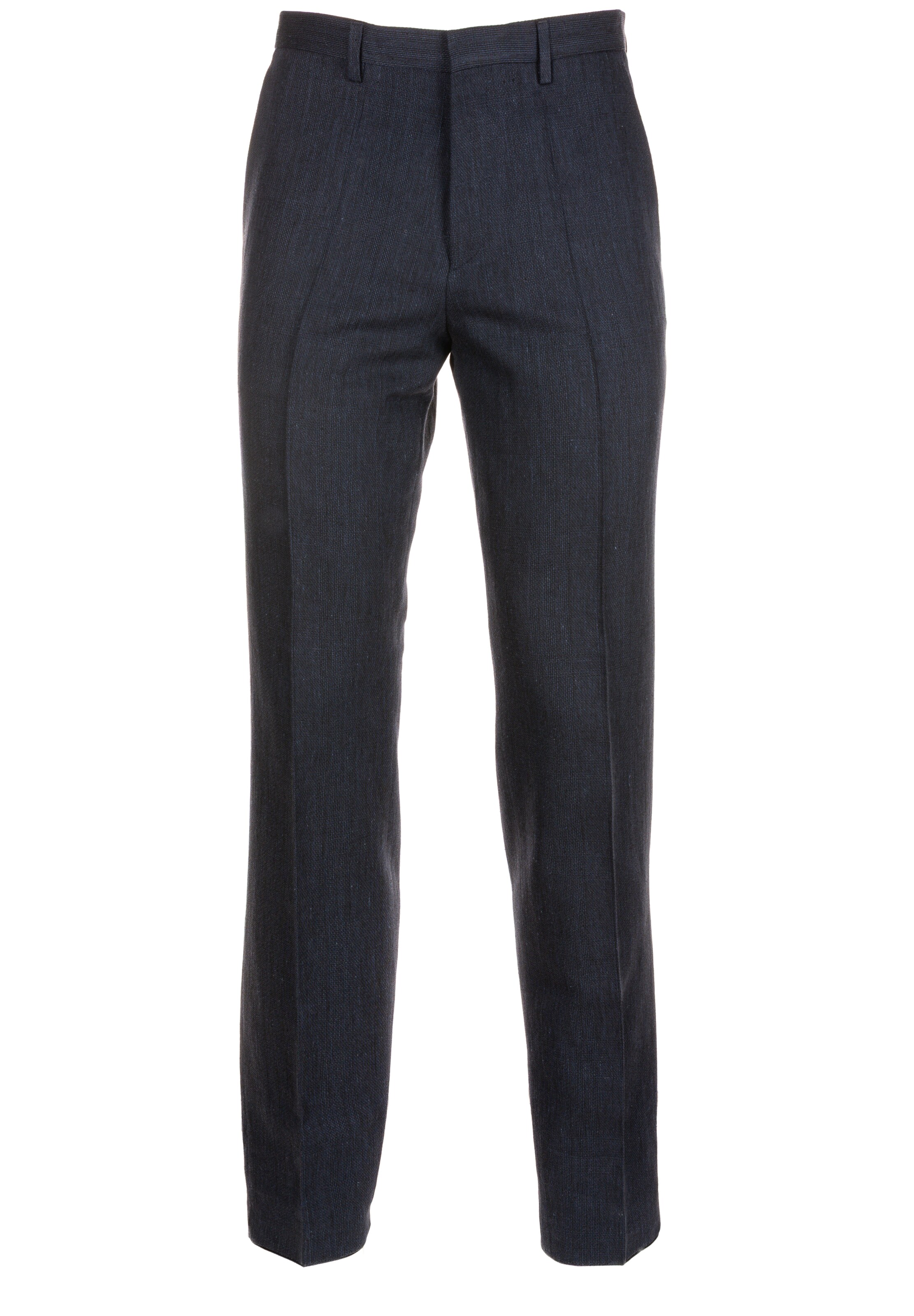 HUGO Slim fit Pleated Pants ' Hesten253X ' in Blue: front