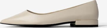 L37 HANDMADE SHOESSlip On cipele 'CRYSTAL RADIO' - bijela boja: prednji dio