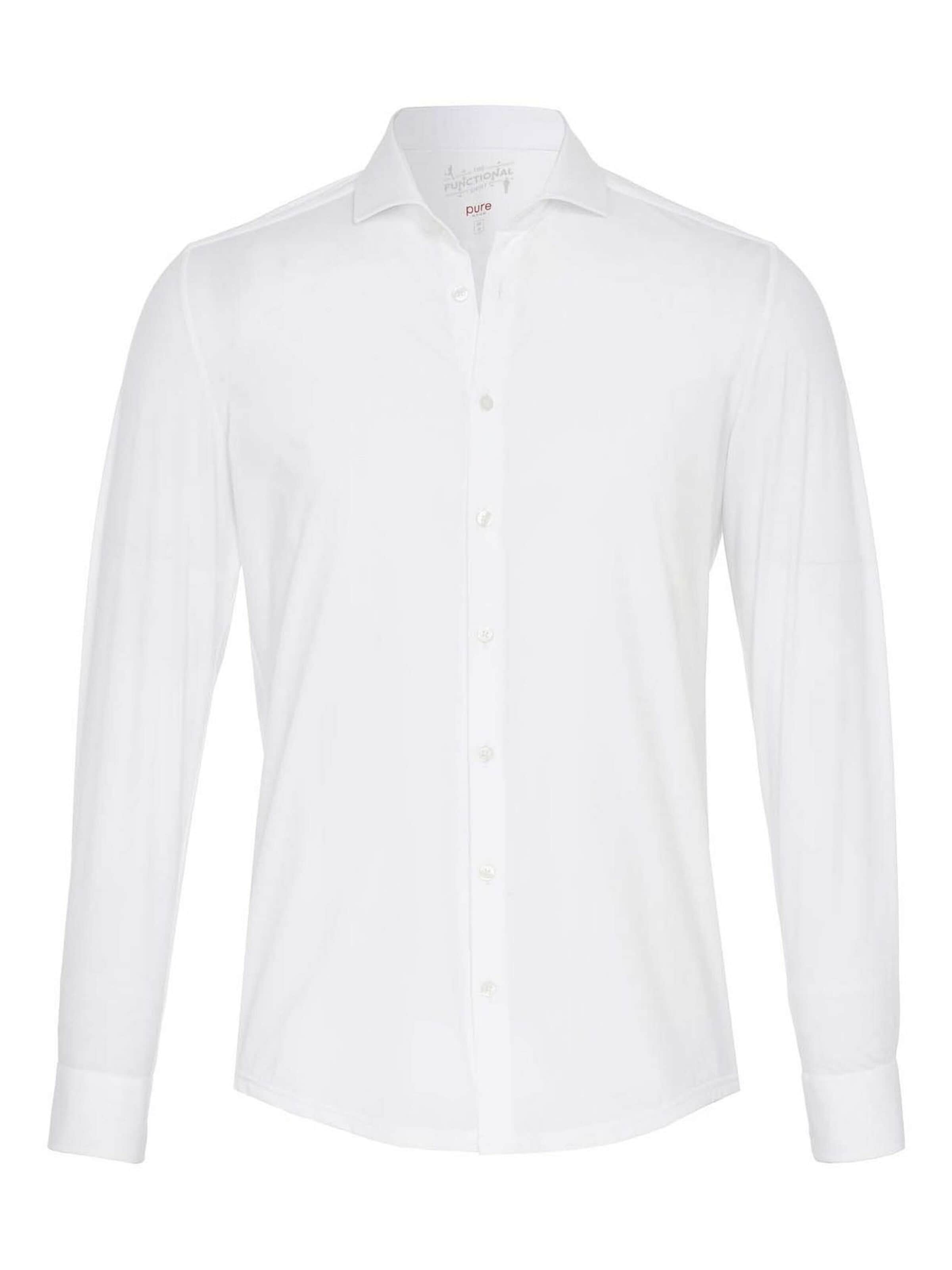 PURE Button Up Shirt in White: front