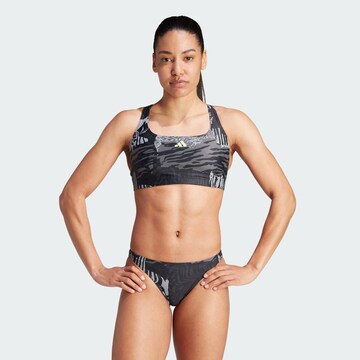 ADIDAS PERFORMANCE - Bañador de natación 'Allover Graphic' en gris: frente