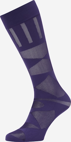 Swedish Stockings Knee High Socks in Purple: front