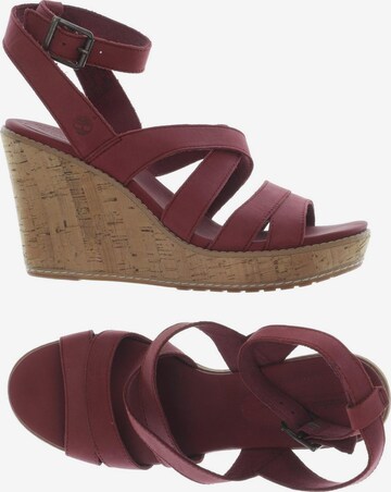 TIMBERLAND Sandals & High-Heeled Sandals in 38,5 in Red: front