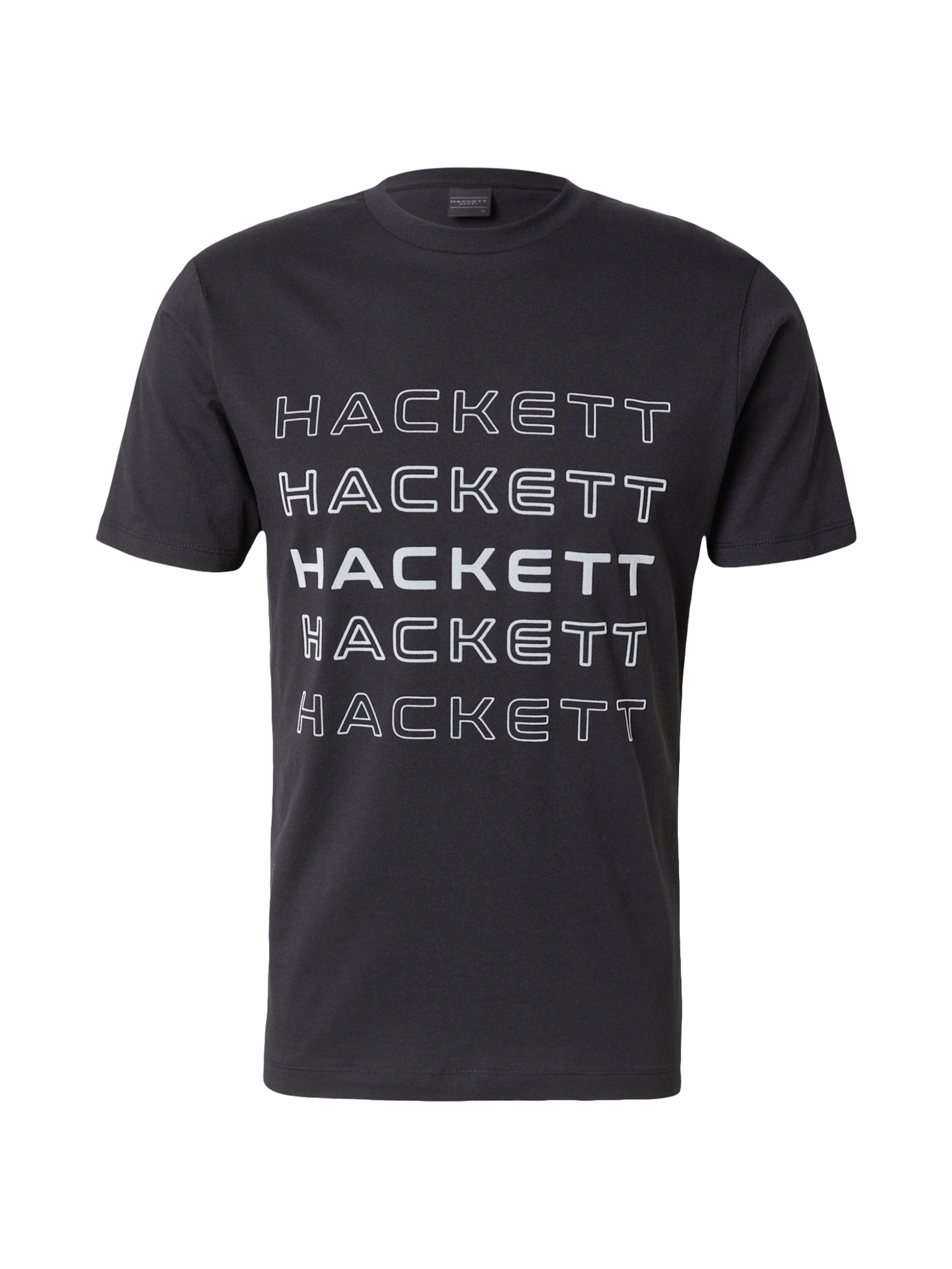 Hackett London Μπλουζάκι σε μαύρο: μπροστά