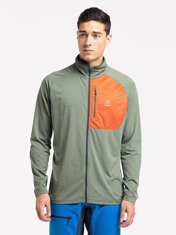 Haglöfs Athletic Fleece Jacket 'Mirre Mid' in Green: front