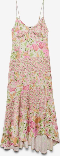 VERO MODA Vasaras kleita 'VMAlthea', krāsa - gaiši zaļš / oranžs / gaiši rozā / dabīgi balts, Preces skats