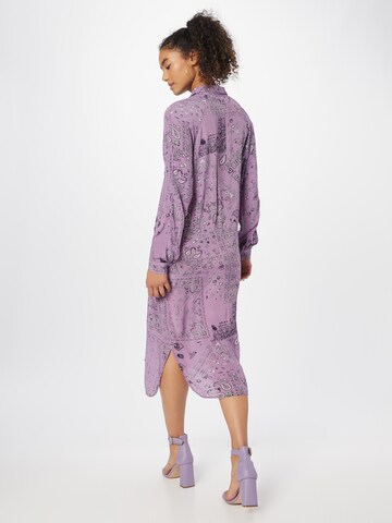 Frogbox Košilové šaty – fialová