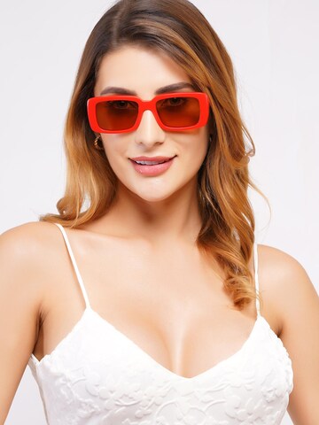 AVANT-GARDE PARIS Sonnenbrille 'Square Pherenike' in Rot