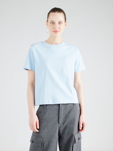 T-shirt 'ESSENTIAL' SELECTED FEMME en bleu : devant