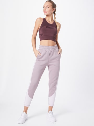 PUMA Tapered Workout Pants 'Evostripe' in Purple