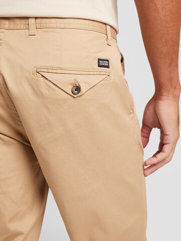 SCOTCH & SODA - Regular Calças chino 'Essentials' em bege