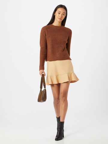 PIECES Sweater 'Ellen' in Brown