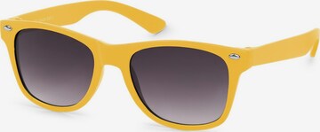 styleBREAKER Sunglasses 'Kinder Sonnenbrille Nerd Style' in Yellow: front