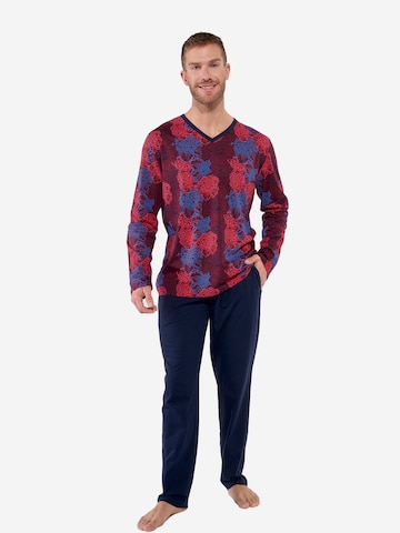 Pyjama long ' Bouquet Long Sleepwear ' HOM en bleu : devant
