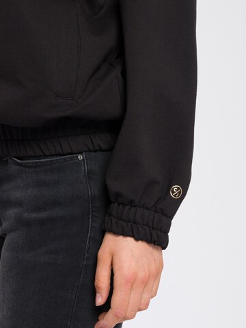 Cross Jeans Zip-Up Hoodie ' 65330 ' in Black
