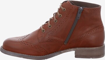 JOSEF SEIBEL Lace-Up Ankle Boots 'Sienna' in Brown