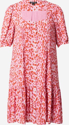 Whistles Shirt Dress in Pink: front